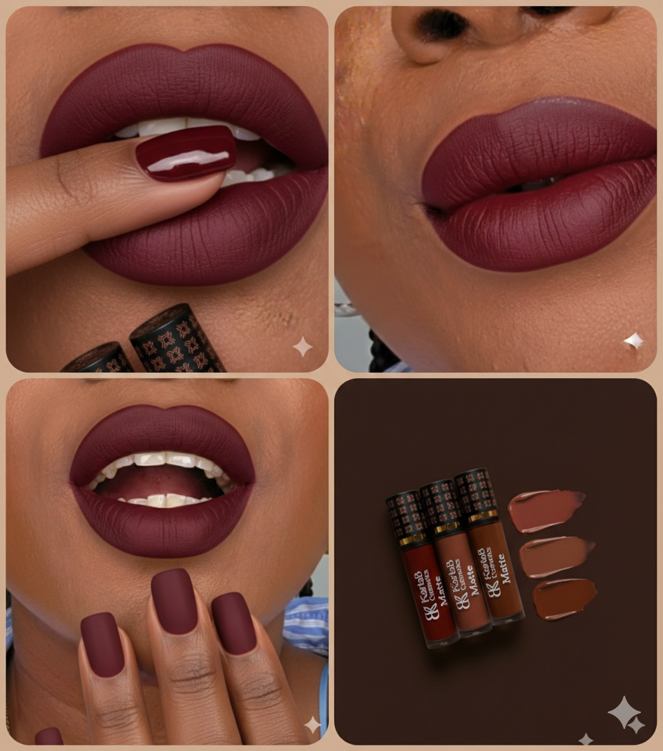 Rouge à lèvres mat sans transfert 12 heures de tenue- TRIO d´inspiration